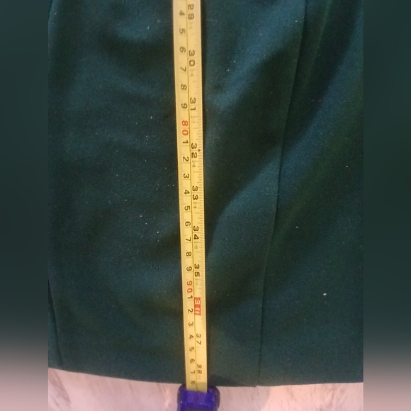 Calvin Klein Emerald Green Cap-Sleeve Sheath Dress Sz 12 - Picture 8 of 10